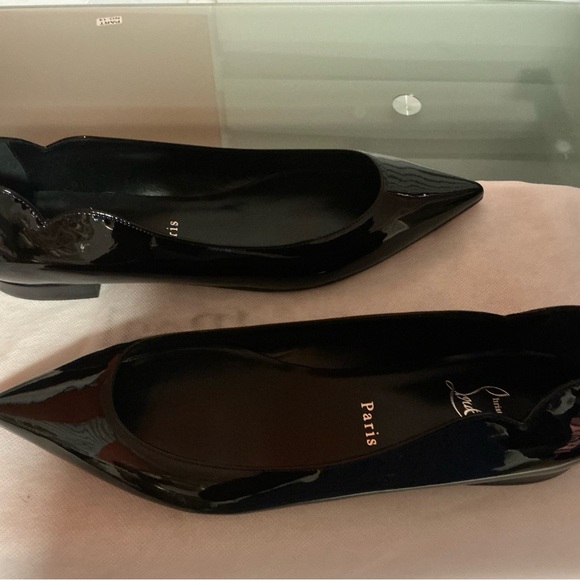 Christian Louboutin Black Patent Flats - Picture 5 of 10